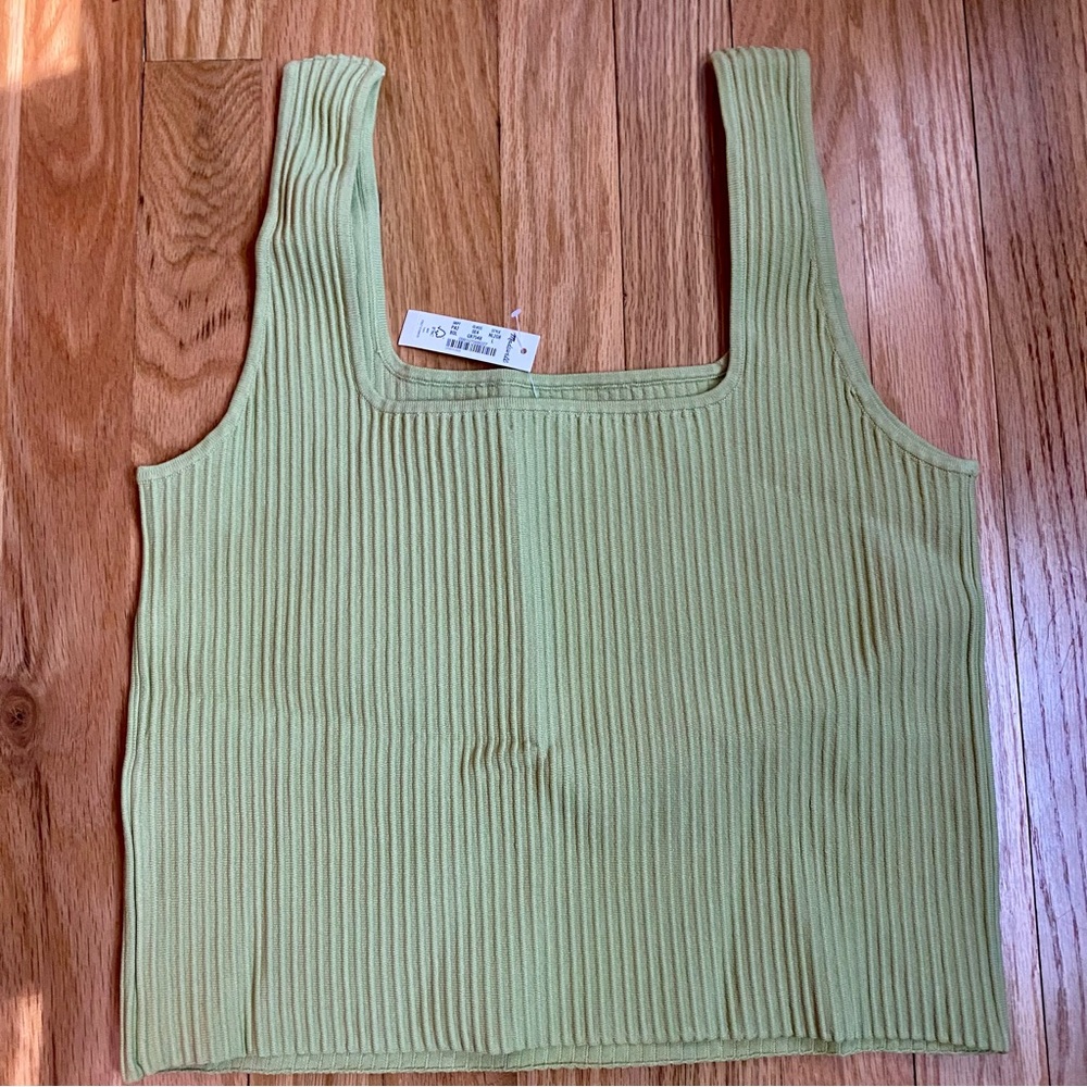 Square neck ribbed tank